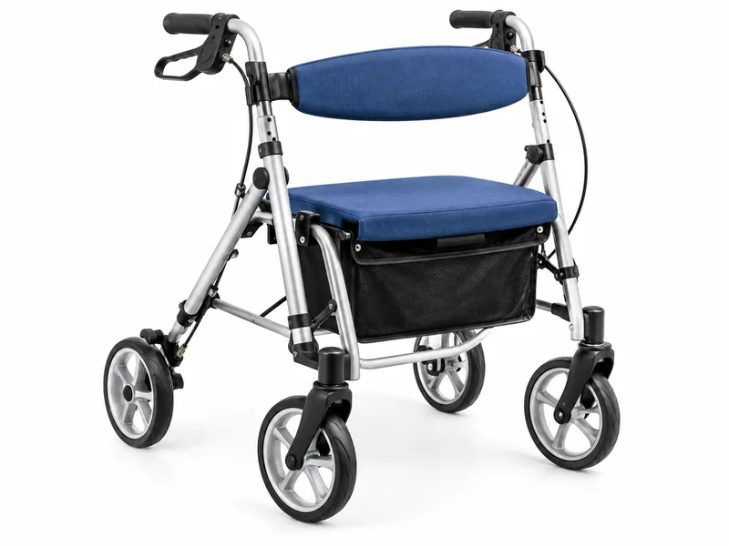 4 tekerlekli rollator yürüteç oturma koltuğu