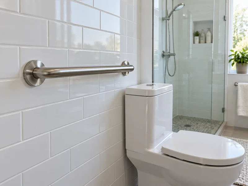 Banyo duvarına monte paslanmaz çelik tutunma barı